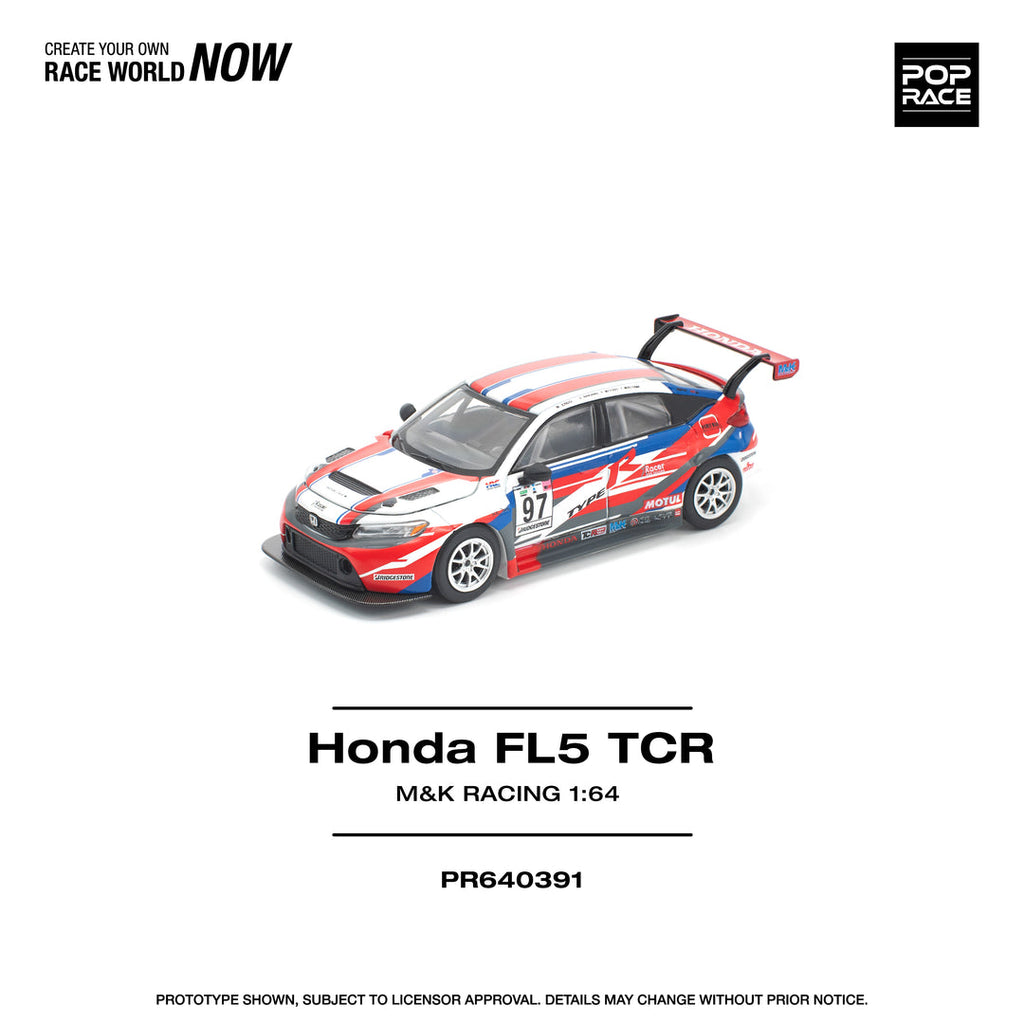POP RACE 1/64 HONDA CIVIC TYPE-R (FL5) TCR - M&K RACING