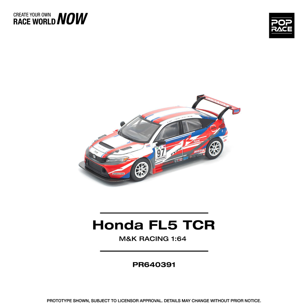 POP RACE 1/64 HONDA CIVIC TYPE-R (FL5) TCR - M&K RACING