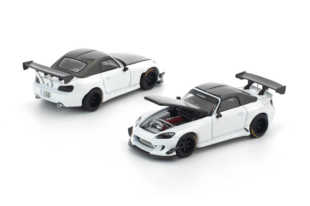 POP RACE 1/64 PANDEM S2000 SOFTTOP WHITE TOOLING VARIANT PR640389