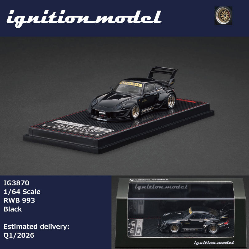 Ignition Model 1/64 RWB 993 Black IG3870