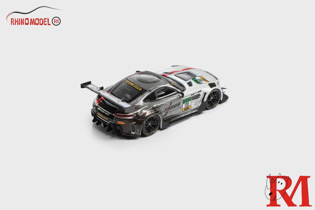 Rhino Model RM 1/64 Benz AMG GTS Modified Diecast White 2024 DTM Season Livery