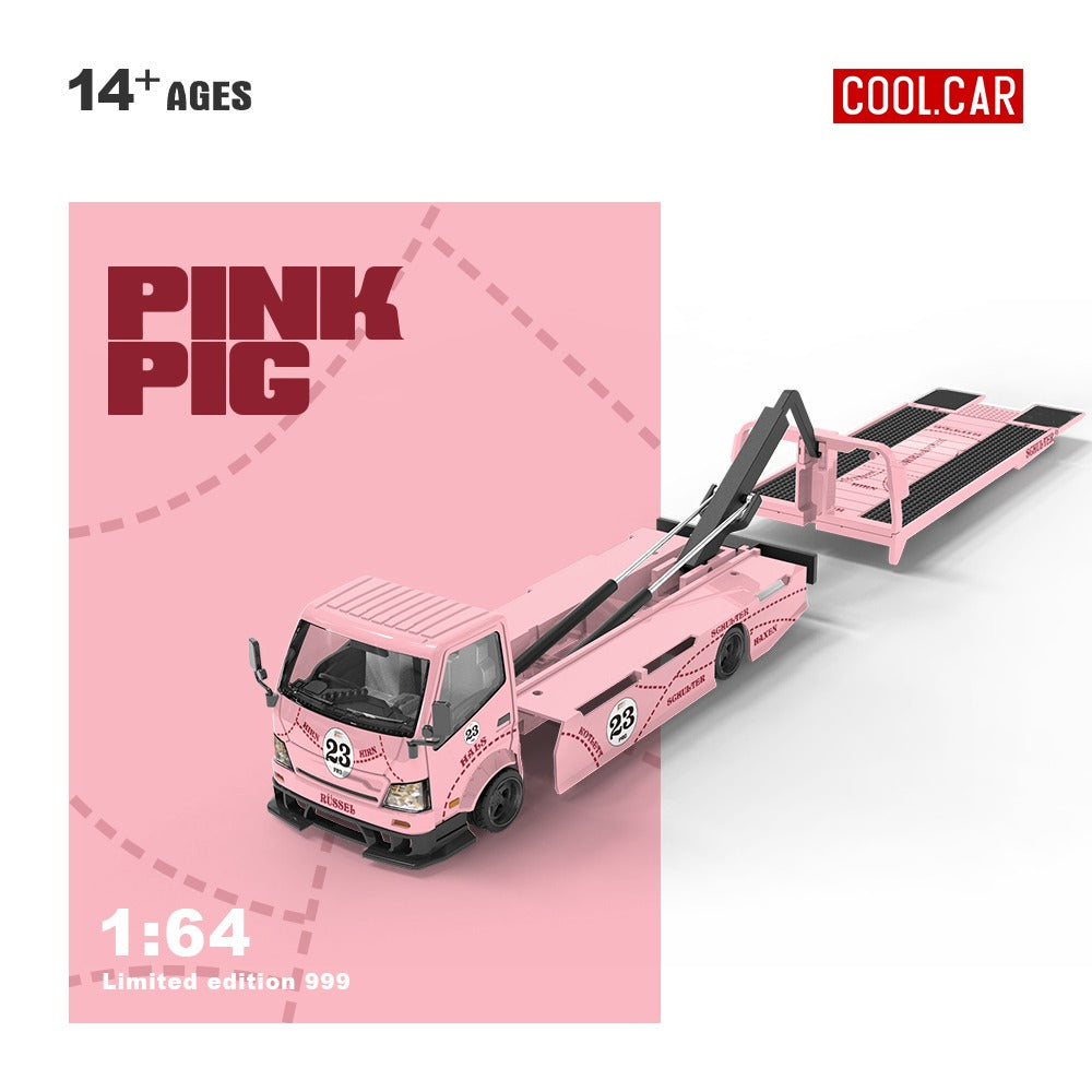 1/64 cool car 日野 H300 flatbed transport trailer フラットベッド