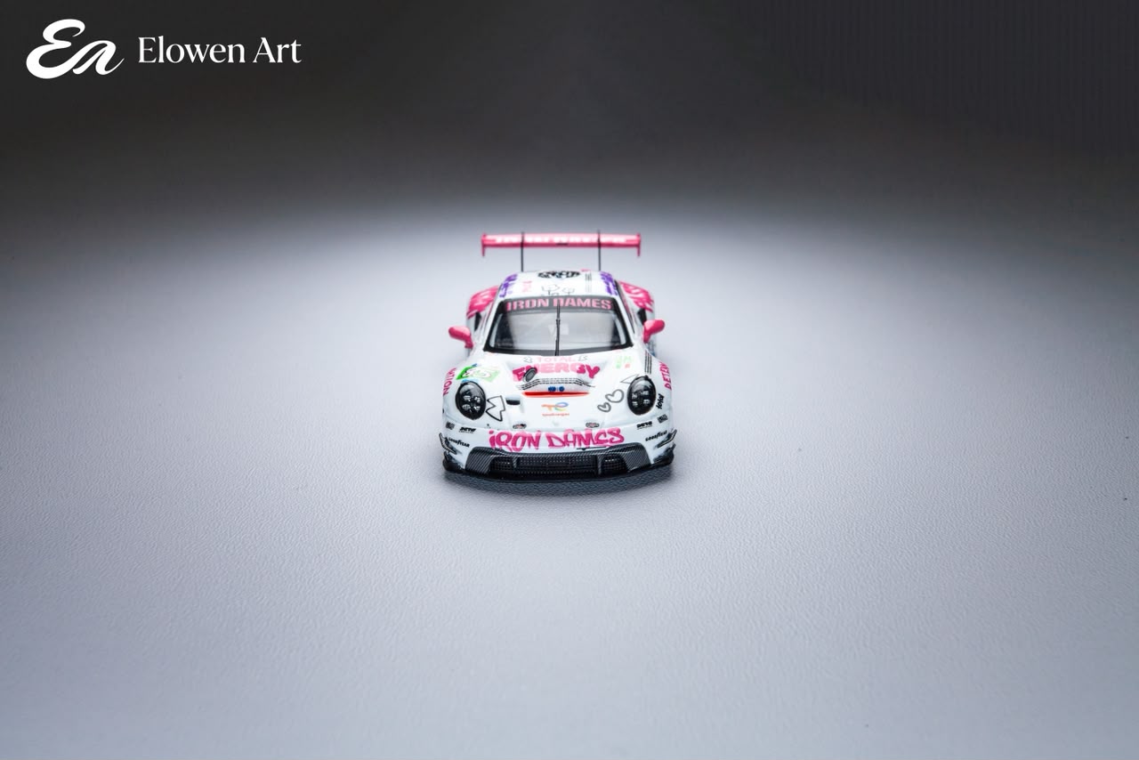 Elowen Art 1:64 Porsche 911 GT3 Diecast Model Iron Dames #85