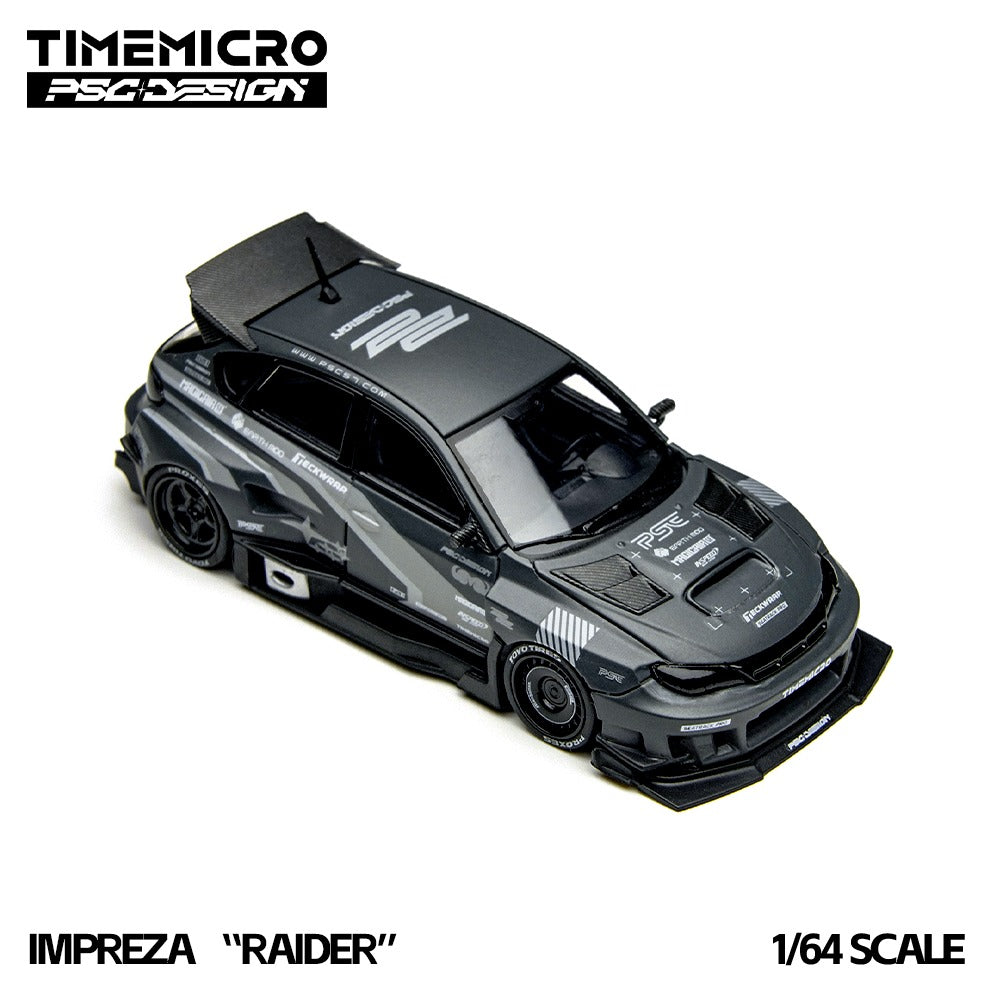 TimeMicro × PSC DESIGN
1:64 Impreza "Raider“ of the gray stripe painted replica car model