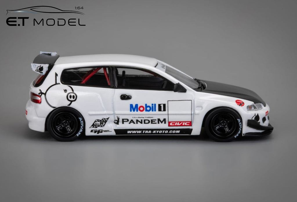 ET Model 1/64 Pandem Civic EG6 Rocket Bunny Wide Body Diecast Model