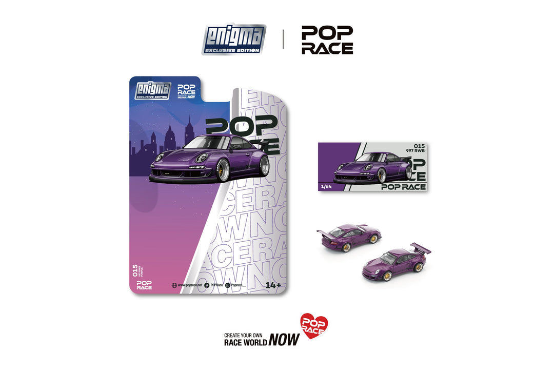 POP RACE 1:64 RWB 997 Purple (enigma exclusive edition) PRE015
