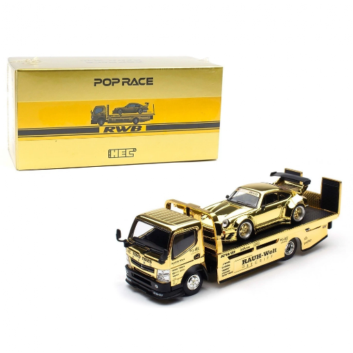 POPRACE 1/64 RWB 930 and FUSO Truck GOLD Set HEC 2026