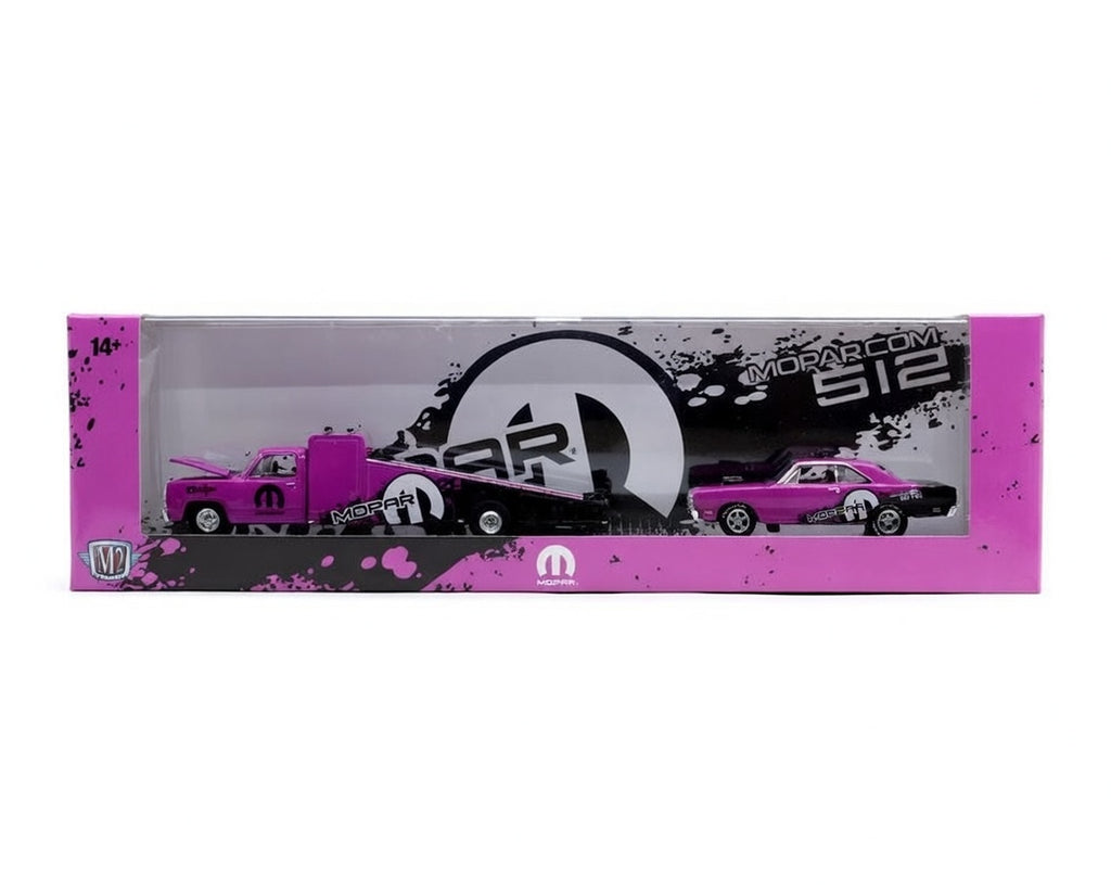M2 Machines Hauler 1974 Dodge Truck & 1969 Dodge Dart Swinger 340 R95