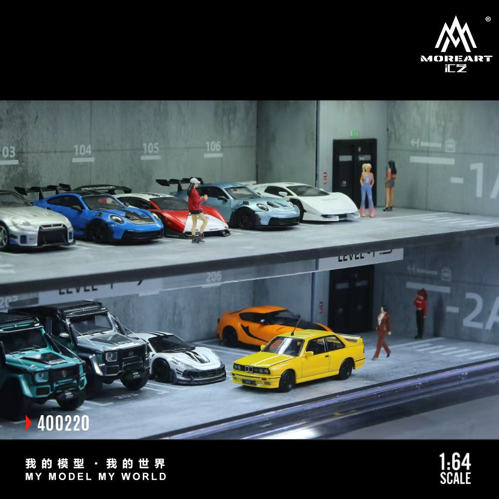 MoreArt 1:64 THE SCENE OF A CONTAINER UNDERGROUND PARKING GARAGE MO400220