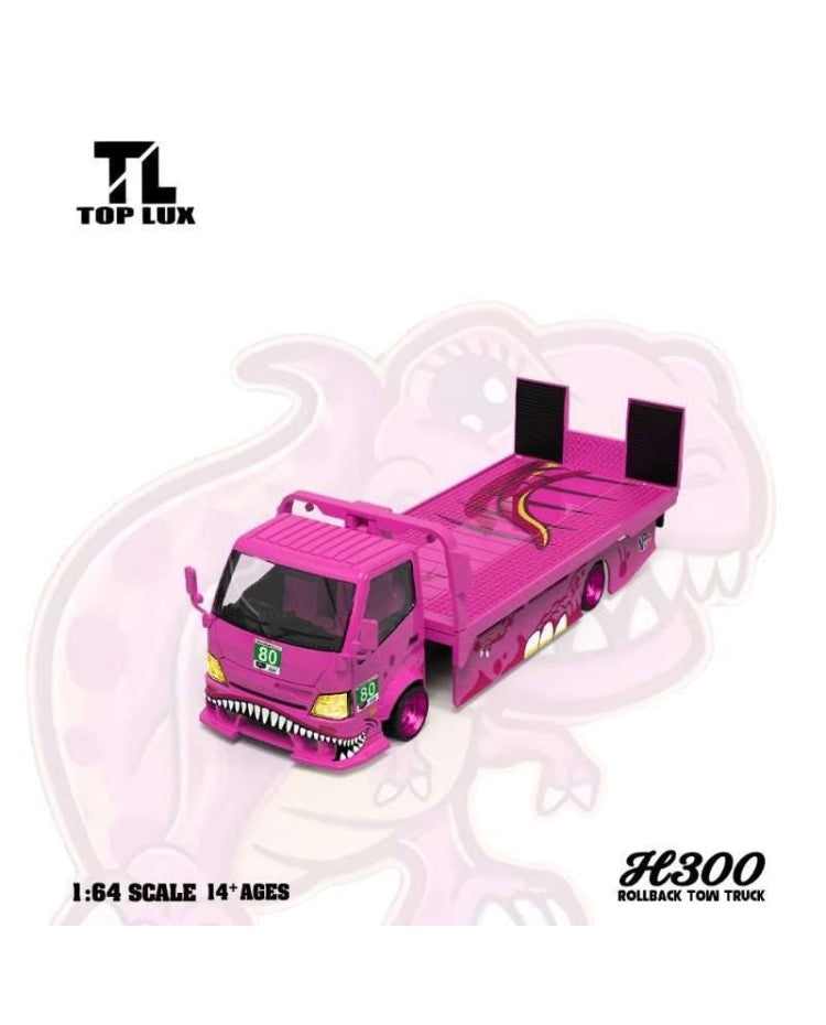 TOP LUX 1:64 H300 Transport Trailer Pink Tyrannosaurus Roxy