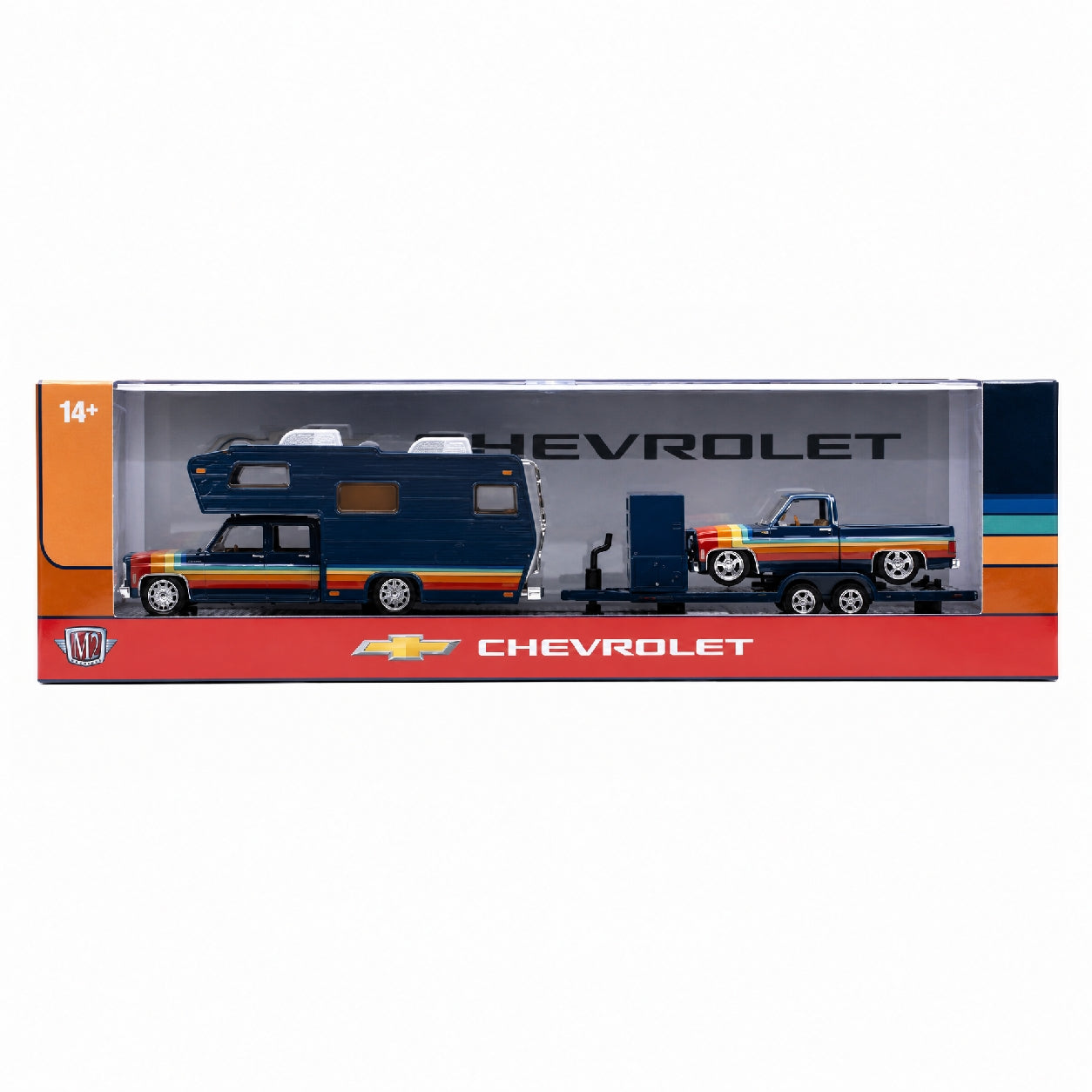 M2 Machines 1:64 Auto-Haulers Release 100 Assortment 1975 Chevrolet Cheyenne Super 30 & 1978 Chevrolet C10 Silverado