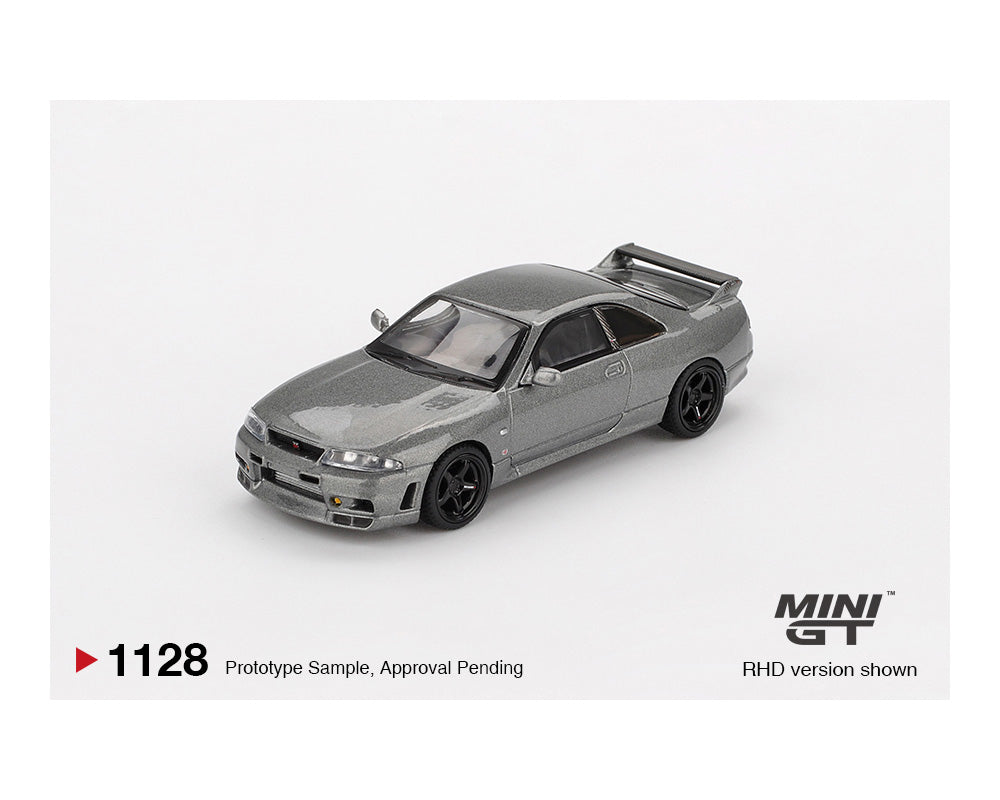 Mini GT 1:64 NISSAN Skyline GT-R Dark Metal Gray (NISMO BCNR33 CRS Version) – Limited Edition 1128
