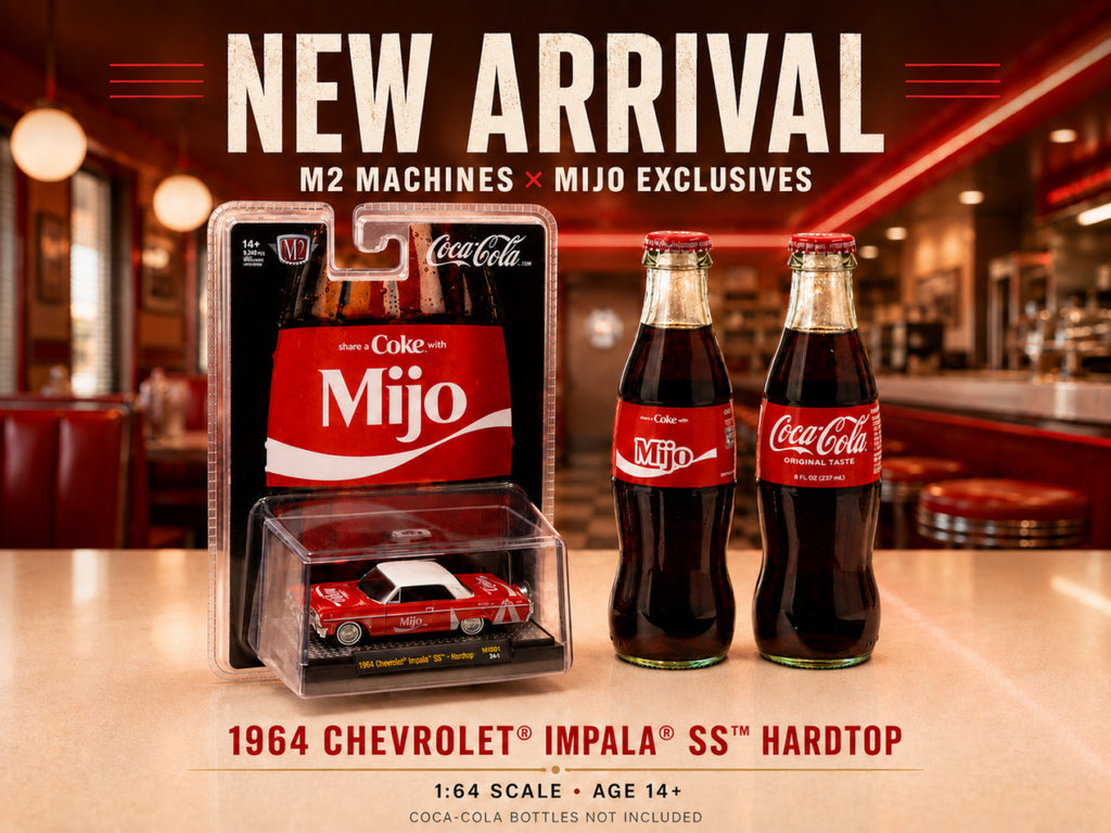 M2 Machines 1:64 Coca Cola ” Share A Coke with Mijo” 1964 Chevrolet Impala SS Lowriders – Special Edition – MiJo Exclusives
