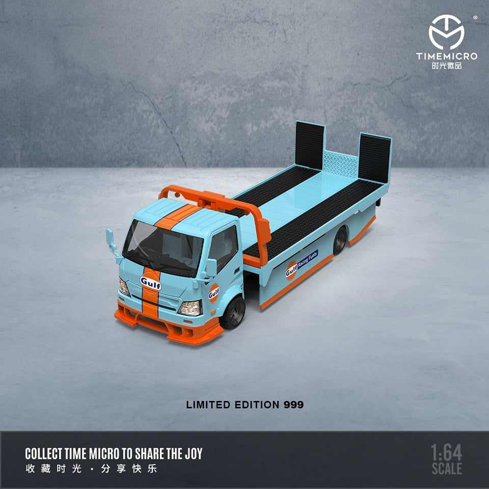 Time Micro Gulf Racing Hino H300 Flatbed Hauler
