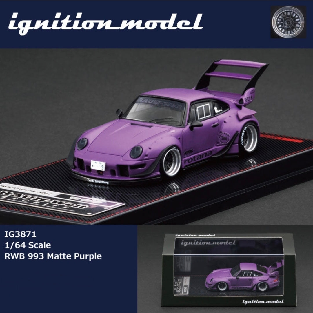 Ignition Model 1/64 RWB 993 Matte Purple IG3871