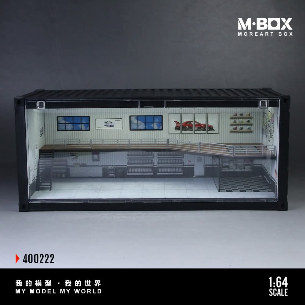 Moreart MBOX Shipping Container Repair Shop Scene Diorama Model K
