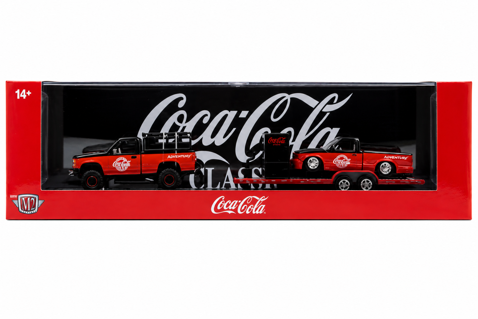 M2 Machines 1998 GMC Sierra 1500 4X4 & 1995 GMC S15 Sonoma S03 Coca-Cola