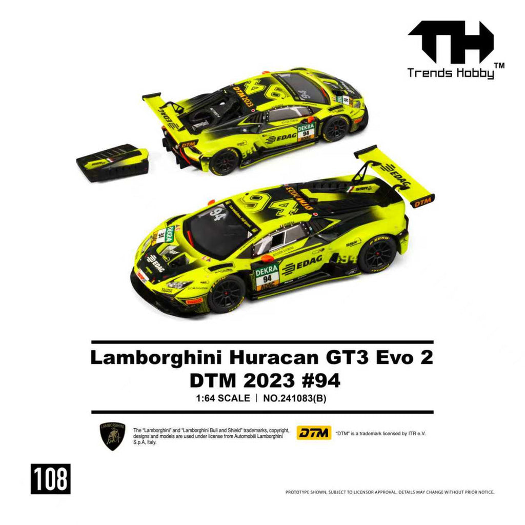 Trends Hobby 1/64 Lamborghini Huracan GT3 Evo 2 DTM 2023 No.94 241083B