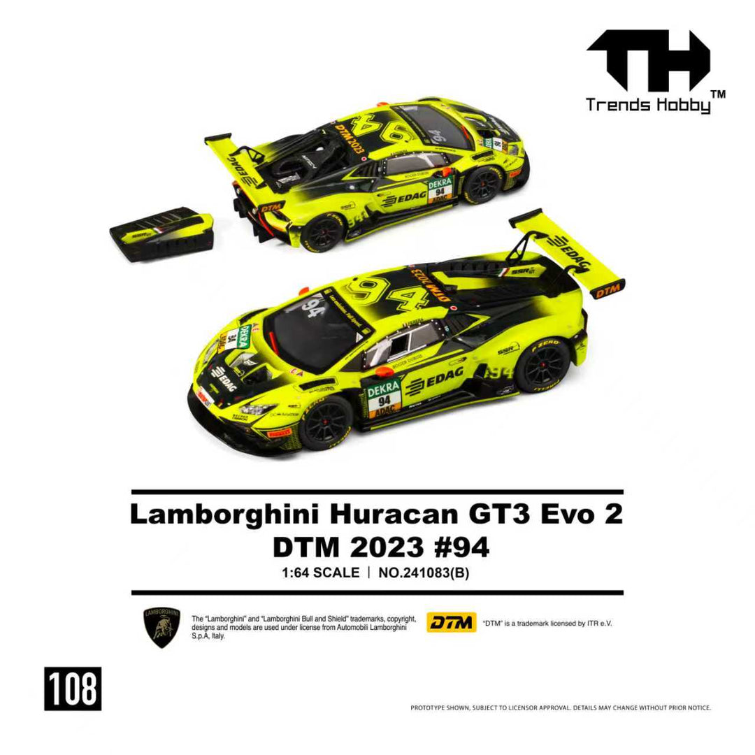 Trends Hobby 1/64 Lamborghini Huracan GT3 Evo 2 DTM 2023 No.94 241083B