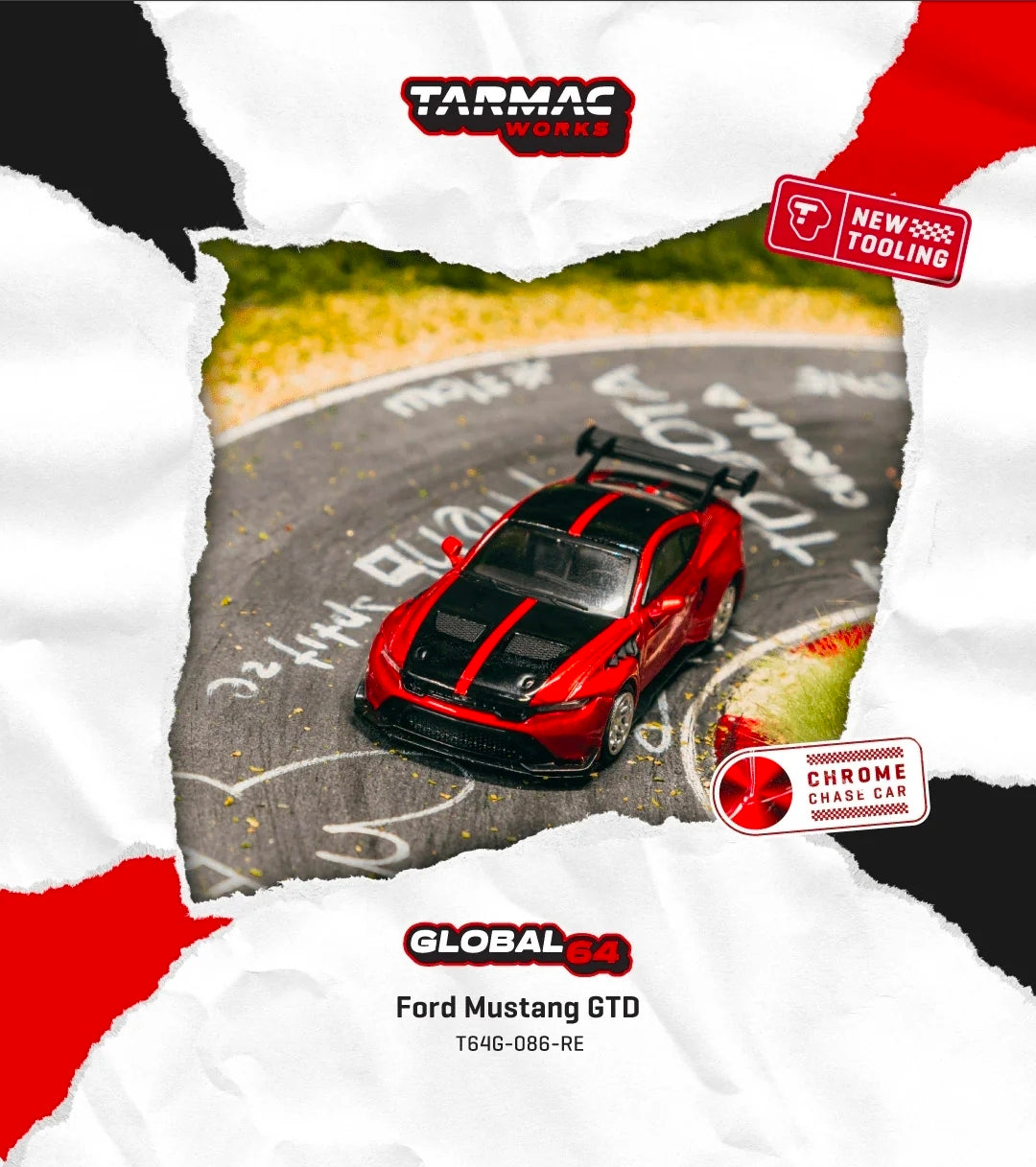 TARMAC GLOBAL64 1/64 Ford Mustang GTD Red T64G-086-RE