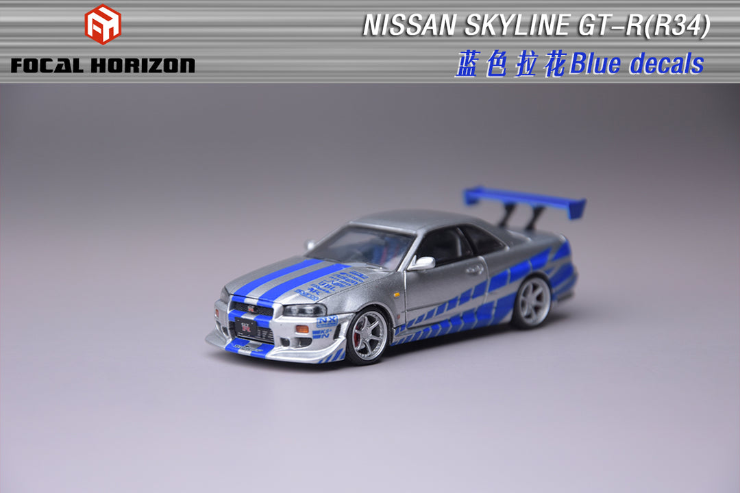 Focal Horizon 1:64 Nissan Skyline GTR R34 Fast & Furious Movie of C-West Version