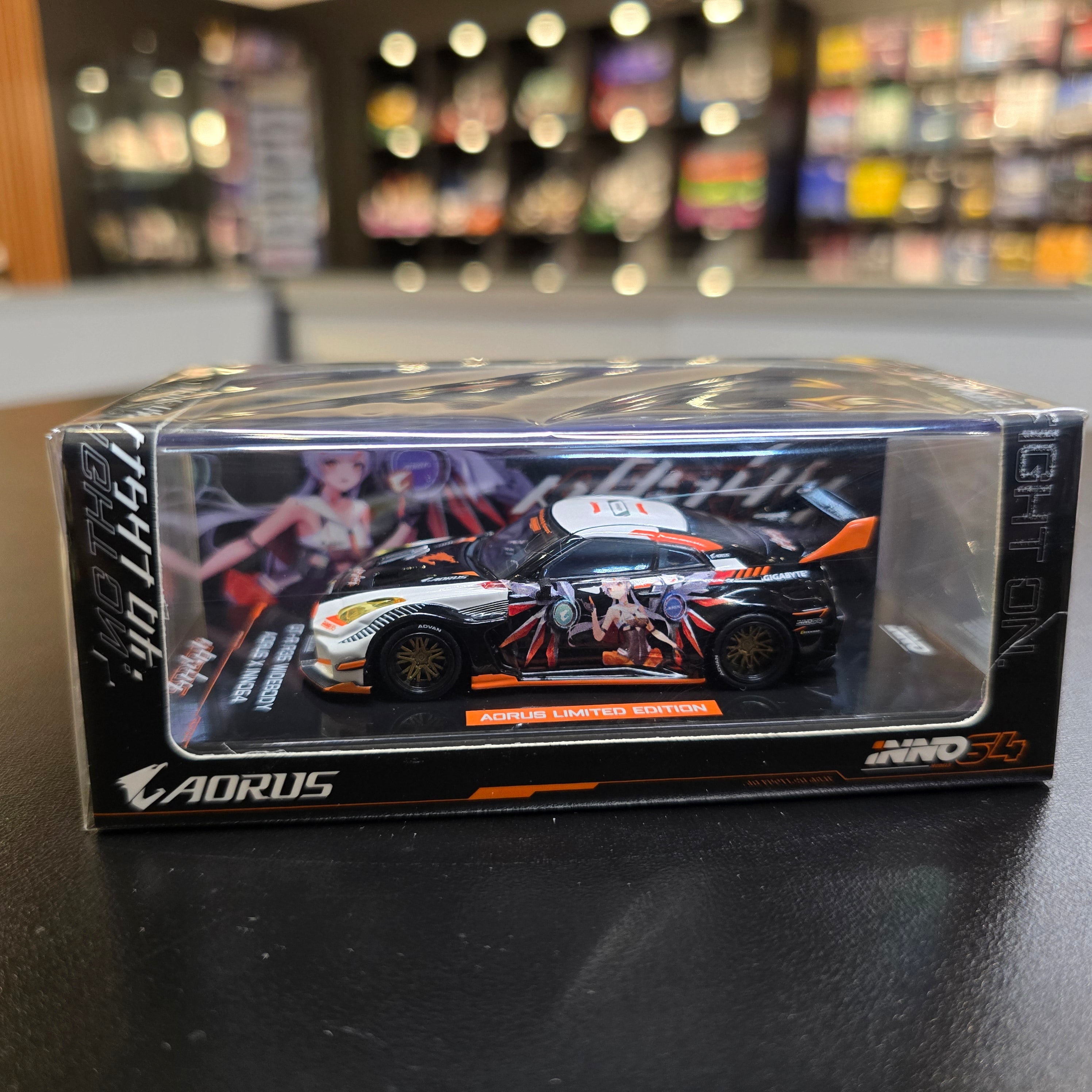INNO64 1/64 GT-R R35 WIDEBODY AORUS X INNO64 Limited Edition IN64-R35LB-AORUS