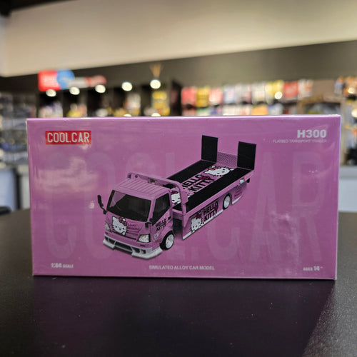 Cool Car 1:64 Hino H300 Flatbed Trailer - Hello Kitty Livery