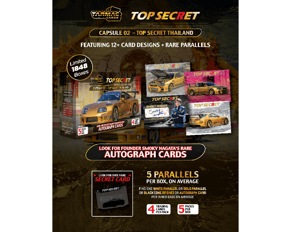 Pack of Tarmac Cards Top Secret Thailand Special Edition Collectible Trading Cards Capsule 02