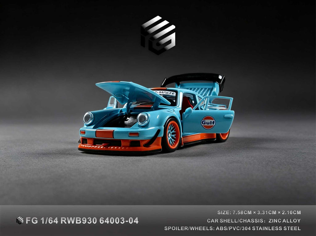 FG 1:64 RWB 930 Fully Opening Parts Gulf Livery