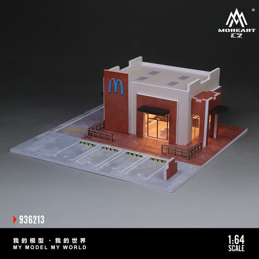 MoreArt 1:64 SEDONA MCDONALD'S WITH THE BLUE LOGO SCENE MO936213