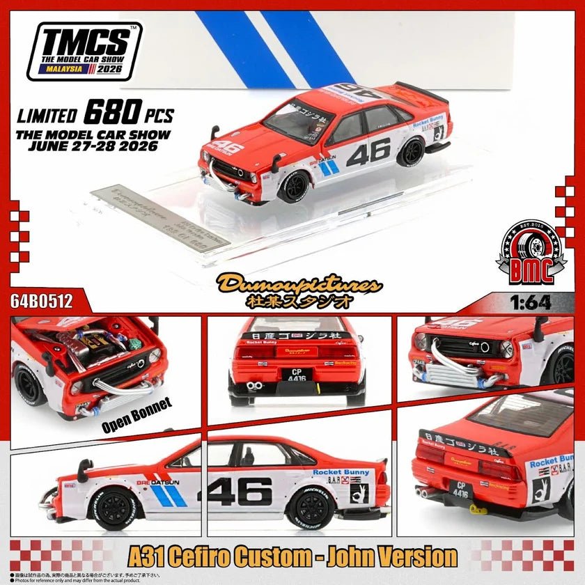 BM Creations A31 Cefiro Custom John Version TMCS Toy Model Car Show 2026 Exclusive 1:64