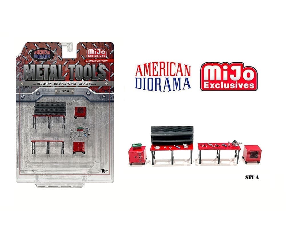 American Diorama 1:64 Metal Tools Set A