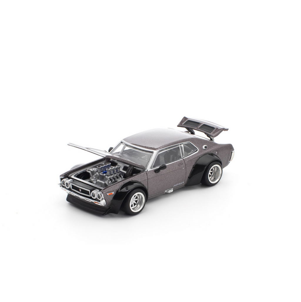 POP RACE 1/64 LAUREL C130 METALLIC GREY PR640304