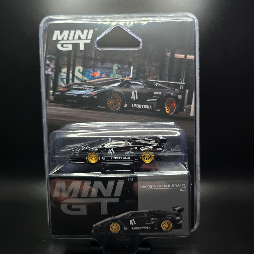 Mini GT 1:64 Lamborghini Countach LB-WORKS – Black