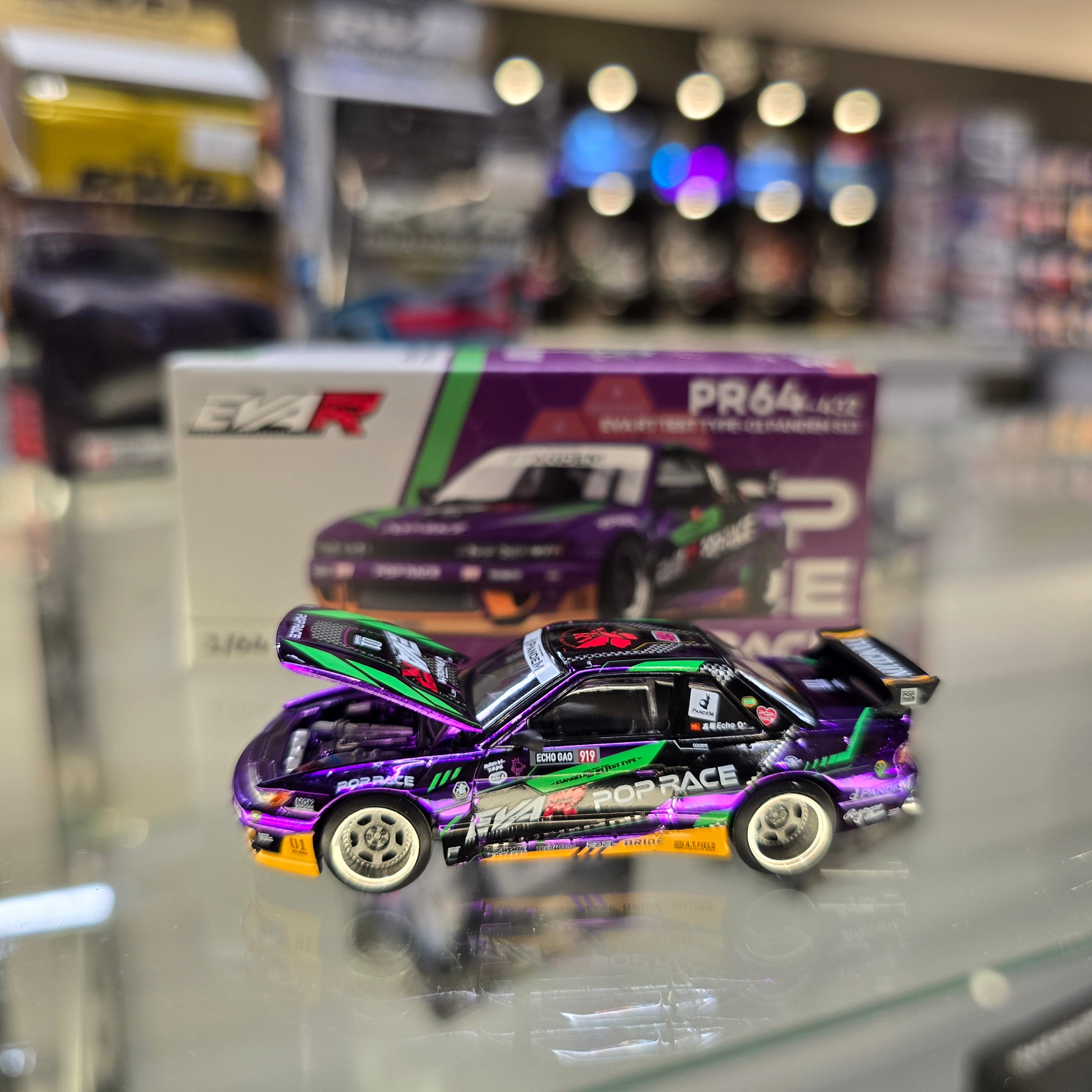 POP RACE 1/64 PANDEM S13 EVA RT TEST TYPE-01 PR640432