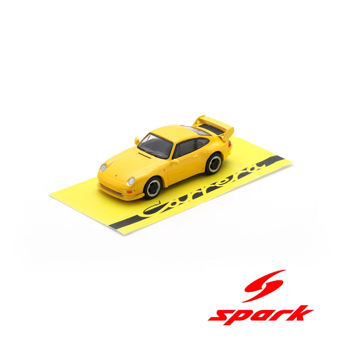 SPARK 1/64 Porsche 911(993) RS Clubsport (Yellow with black wheels)