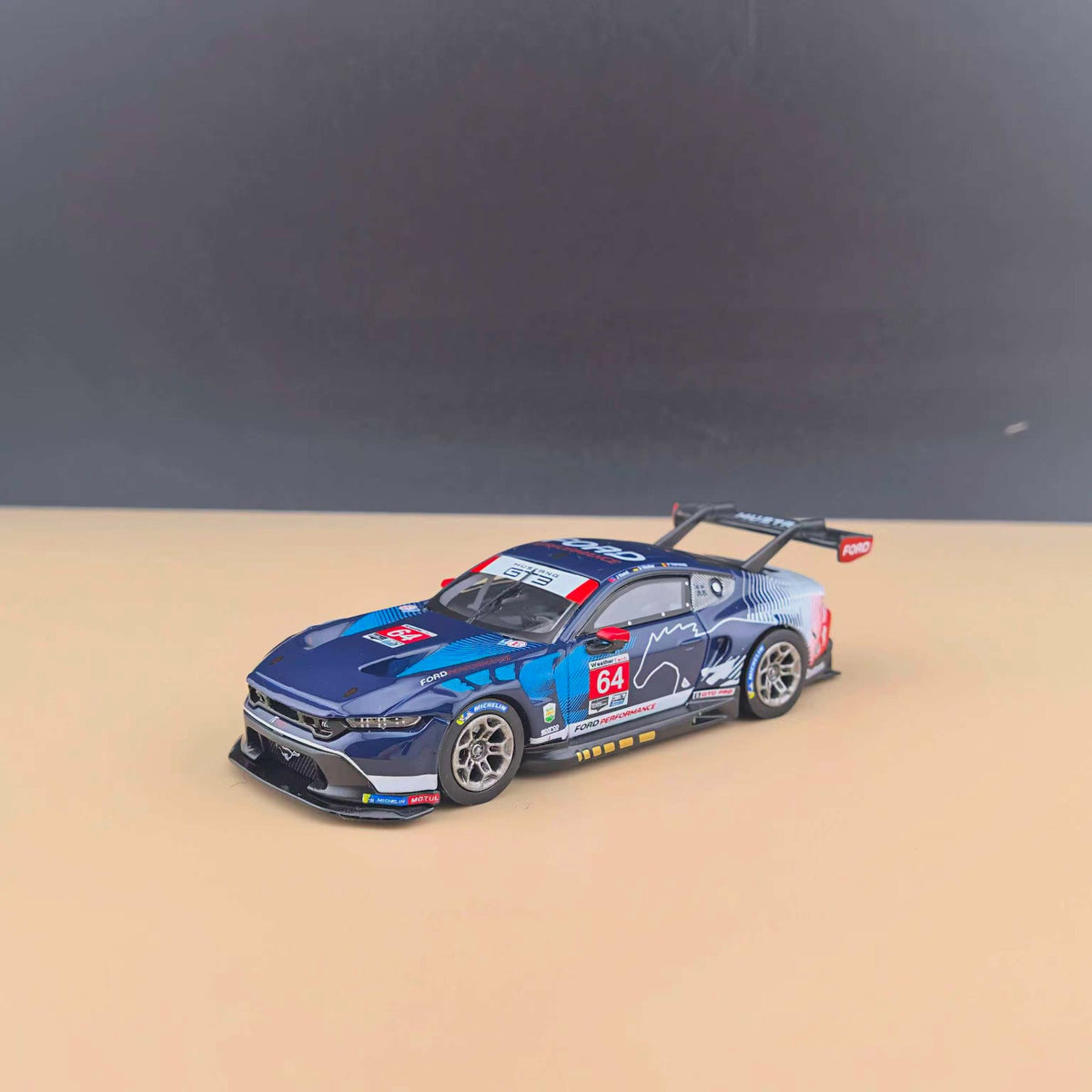 Elowen Art 1/64 Ford Mustang GT3 Race Car Model