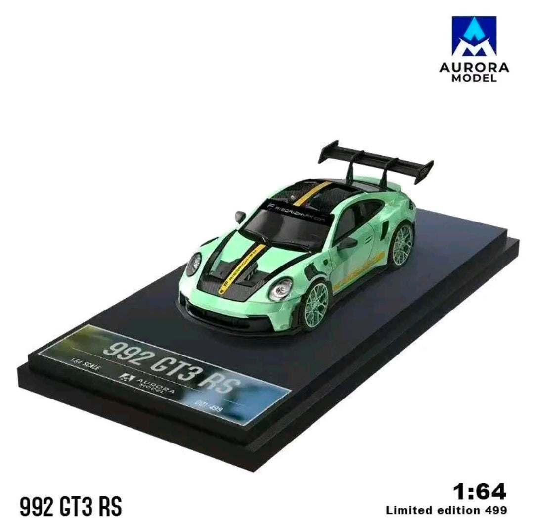 Aurora Model 1:64 992 GT3 RS Green