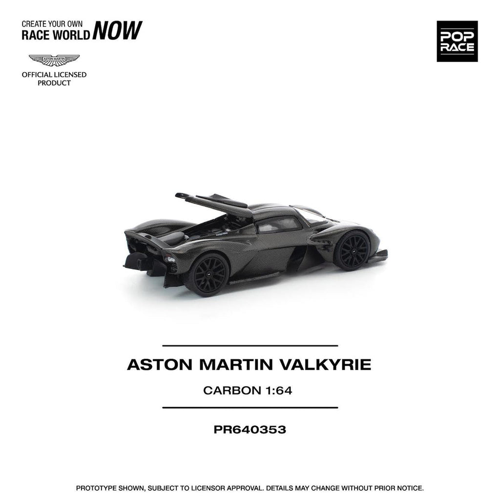 POP RACE 1/64 ASTON MARTIN VALKYRIE CARBON EDITION PR640353