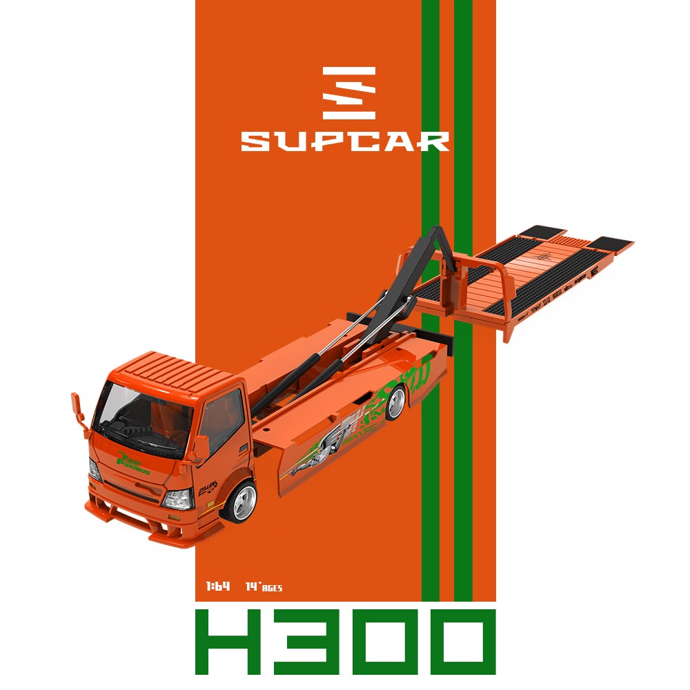 Supcar 1:64 H300 Car Transport Hauler Speed and Passion F&F