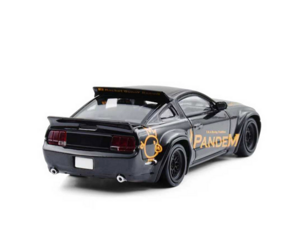 MODELMODEL 1/64 Pandem Mustang Black MM64-PM-002