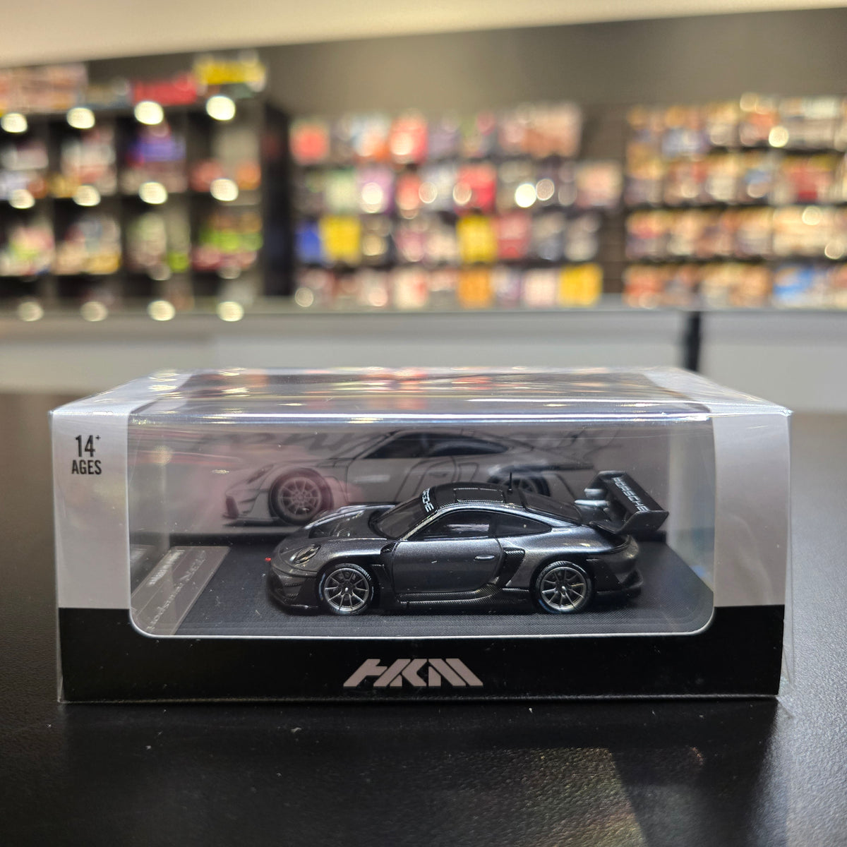 HKM 1:64 Porsche 911 (992) GT3 R Rennsport Grey