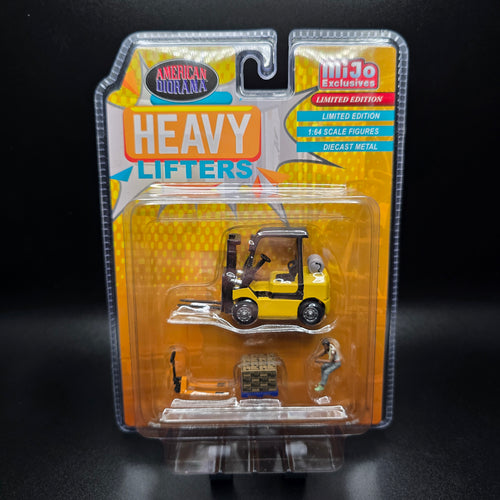 American Diorama 1:64 Figures Heavy Lifters Forklift Set – MiJo Exclusives