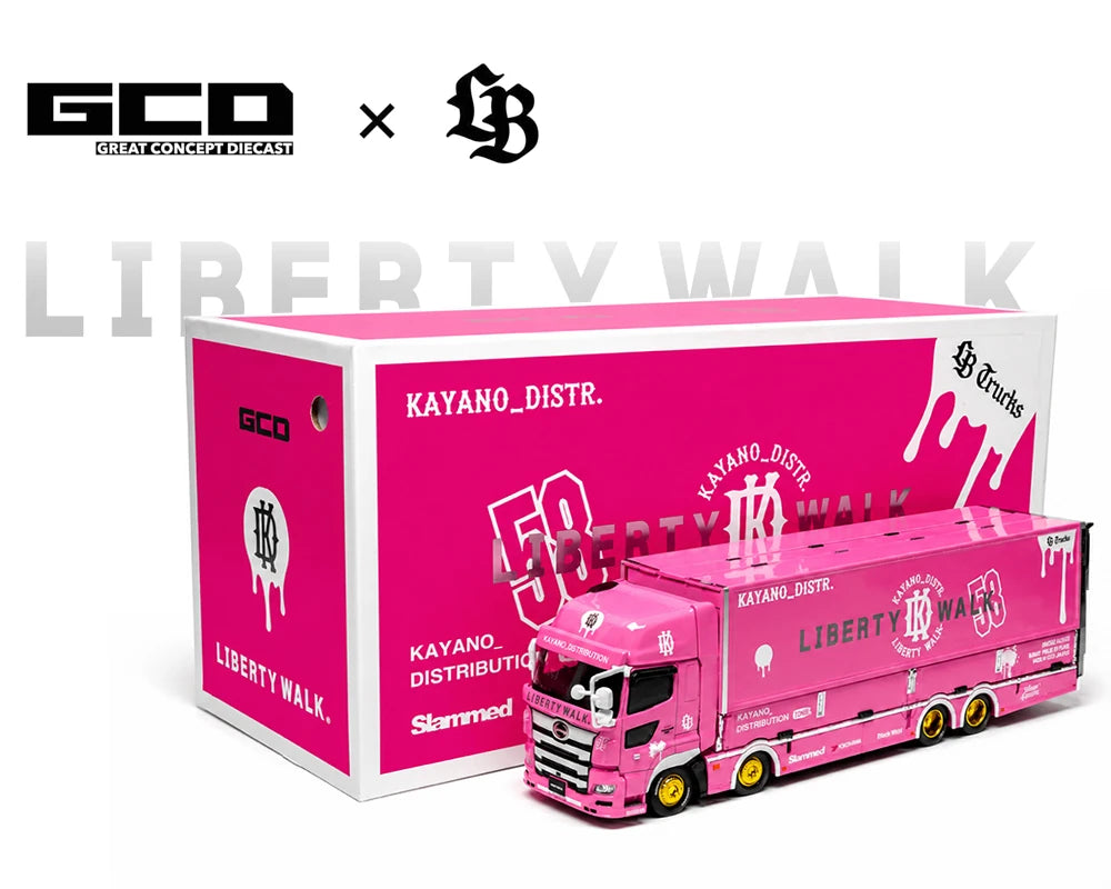 GCD 1/64 HINO 700 LB PINK - KAYANO DIST EDITION KS-093-738