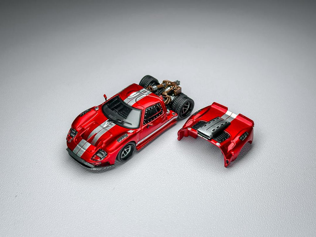 Rhino Model RM 1/64 Ford GT40 Engine Hood Magnetic Cover Diecast model Red