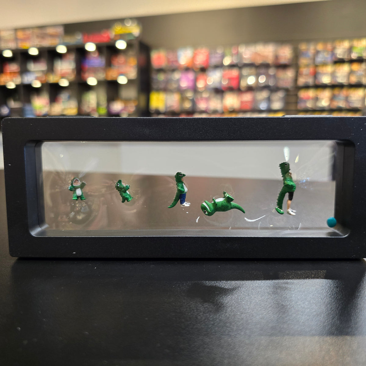 Moreart 1:64 Green Dinosaur Rexy Figure Family Set