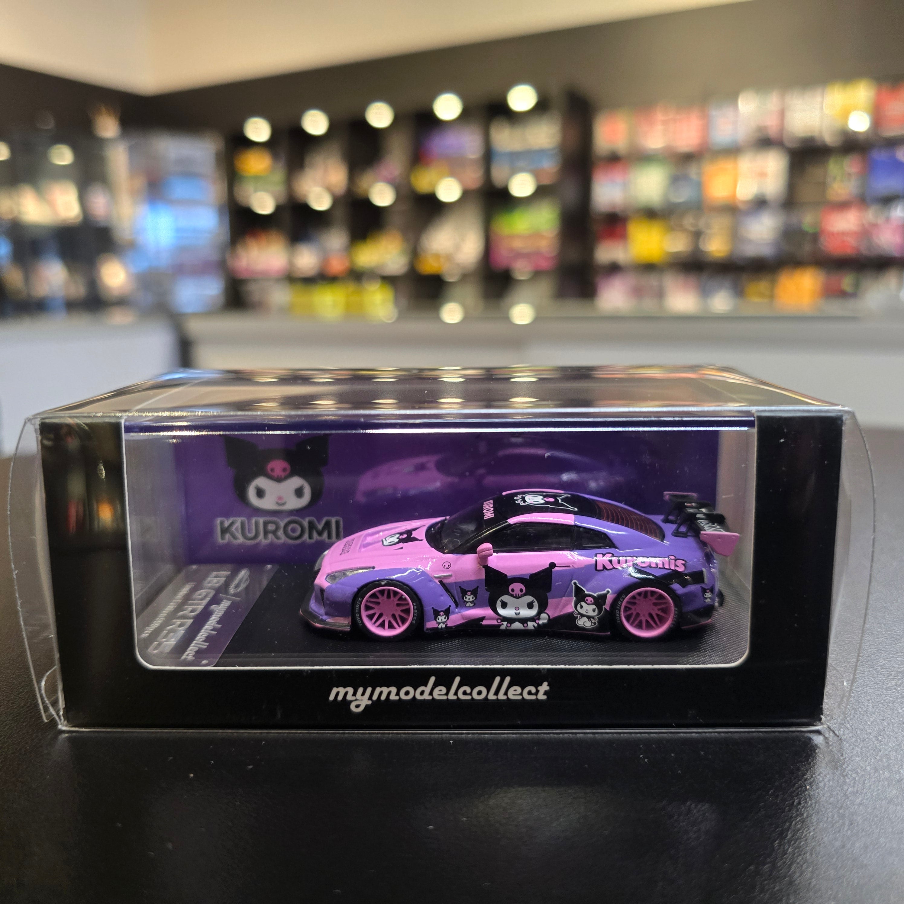 MC 1/64 LB R35 GTR Diecast Pink/Purple Kuromi