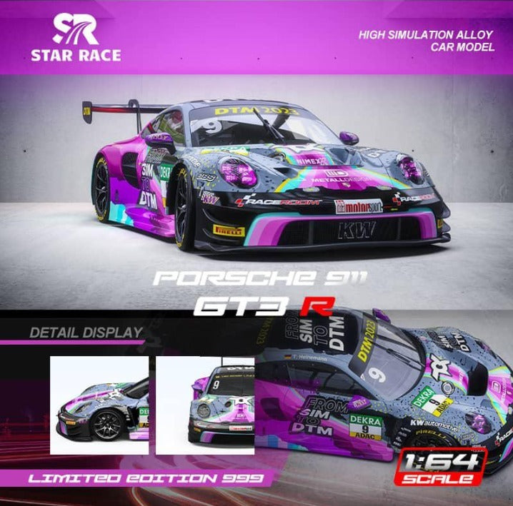 Star Race 1:64 Porsche 911 GT3 Racing Livery From Sim to DTM