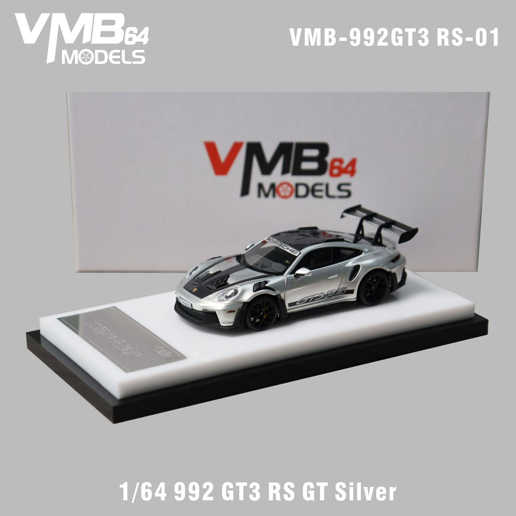 VMB Models 1:64 992 GT3 RS Silver only 299 Made
