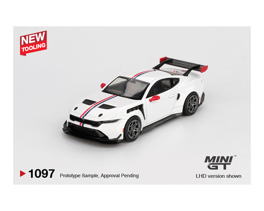 Mini GT 1:64 Ford Mustang GTD Spirit of America – White # 1097